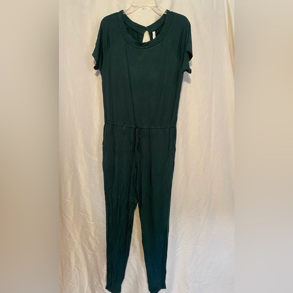 Casual Dark Green Jumpsuit